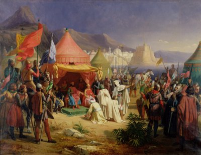 The Taking of Tripoli, April 1102, 1842 by Charles Alexandre Debacq
